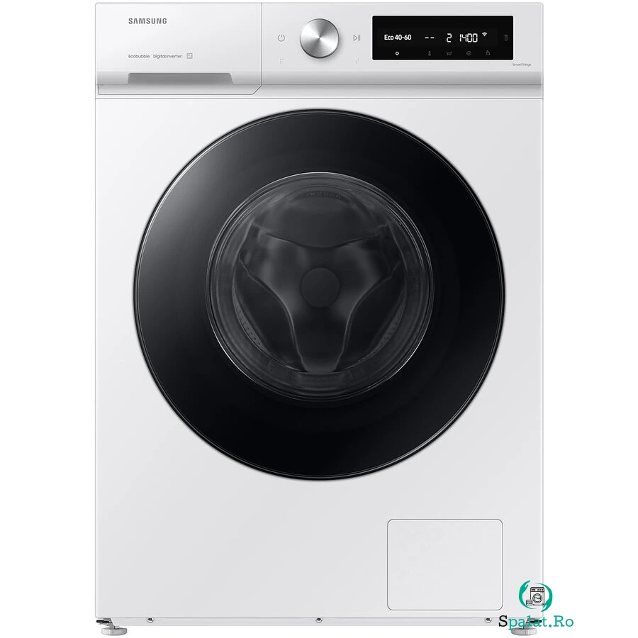Samsung Masina de spalat rufe Samsung Bespoke AI WW90DB7U34GWU4, 9 kg, 1400 rpm, Clasa A, AI Ecobubble, Quick Bubble 39 min, AI Control, Alb