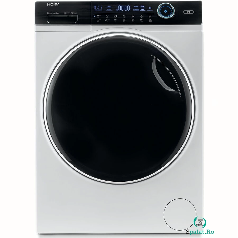 HAIER Masina de spalat rufe Haier HW90-B14979-S, 9 kg, 1400 rpm, Clasa A, Motor Direct Motion, Refresh, ABT, Steam, Dual spray, Pillow Drum, iTime, Smart Detecting, Alb