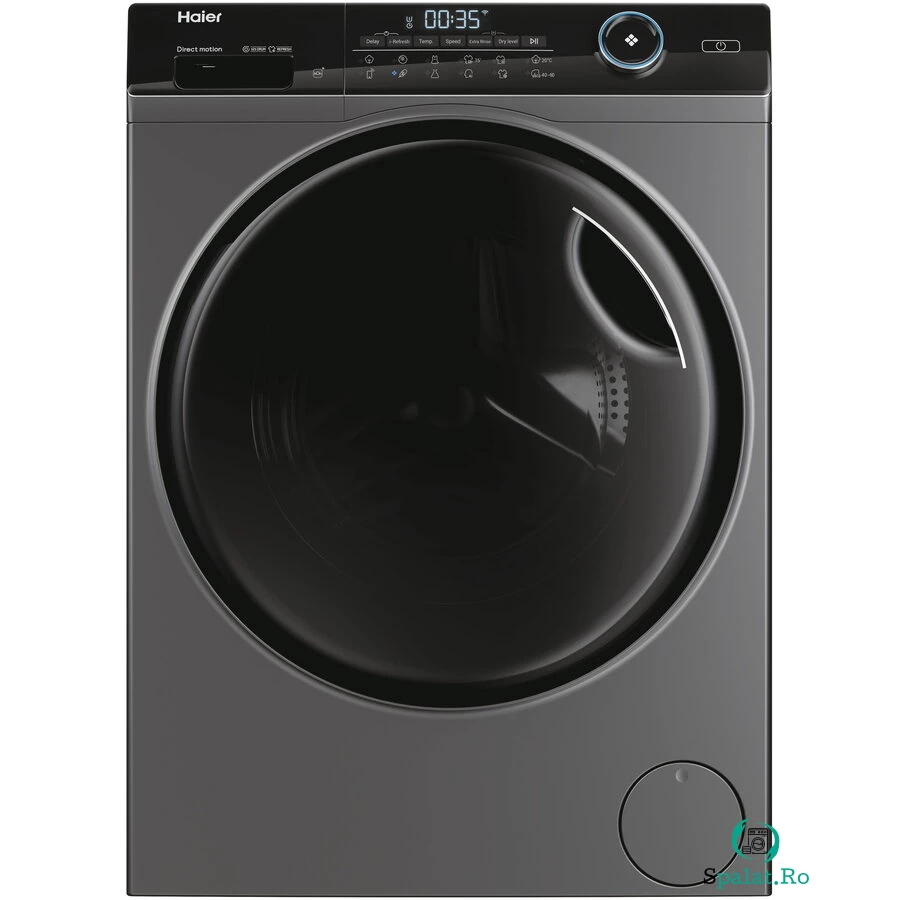 HAIER Masina de spalat rufe cu uscator Haier HWD80-B14959S8U1S, Spalare 8 kg, Uscare 5 kg, 1400 rpm, Clasa A, Motor Direct Motion, Wi-Fi, iRefresh, ABT, Pillow Drum, Dual Spray, Antracit