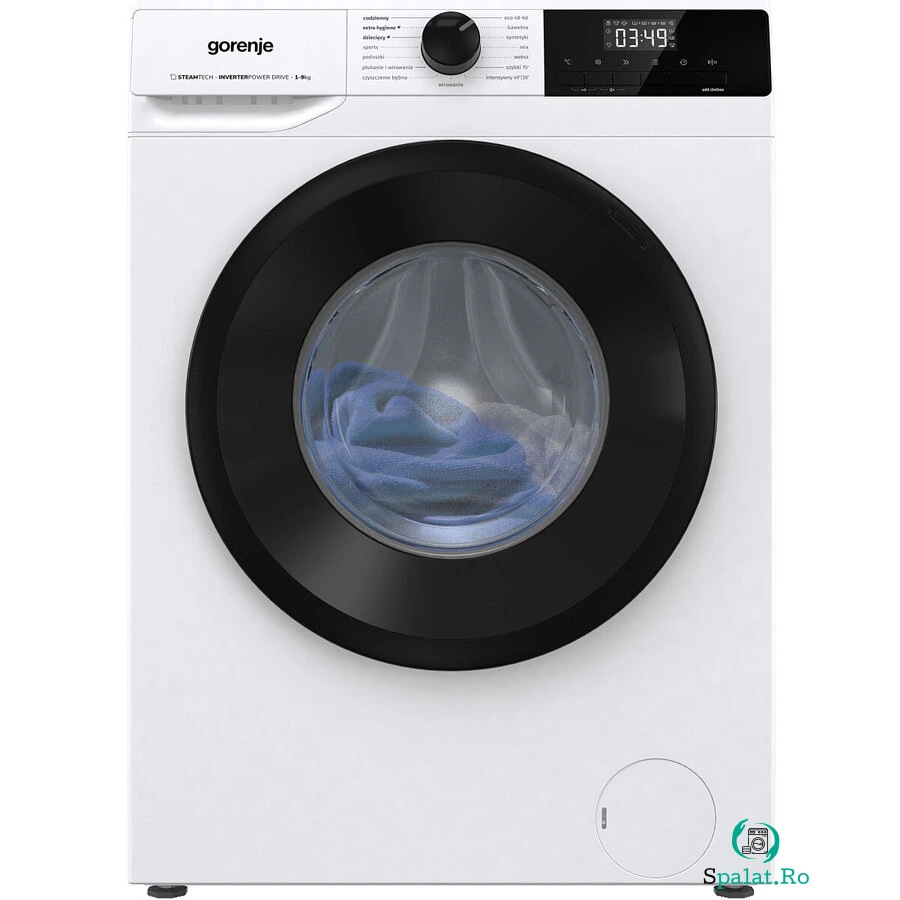Gorenje Masina de spalat rufe Gorenje WNHPI94A1PS/PL, 9 kg, 1400 rpm, clasa A, 15 programe , Alb