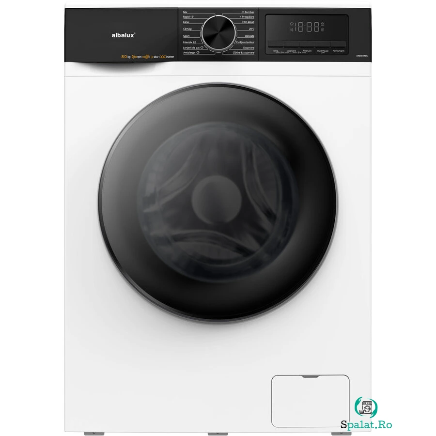 Masina de Spalat Rufe AXEWI1486 8Kg 16 Programe 1400Rpm Clasa A Display LED