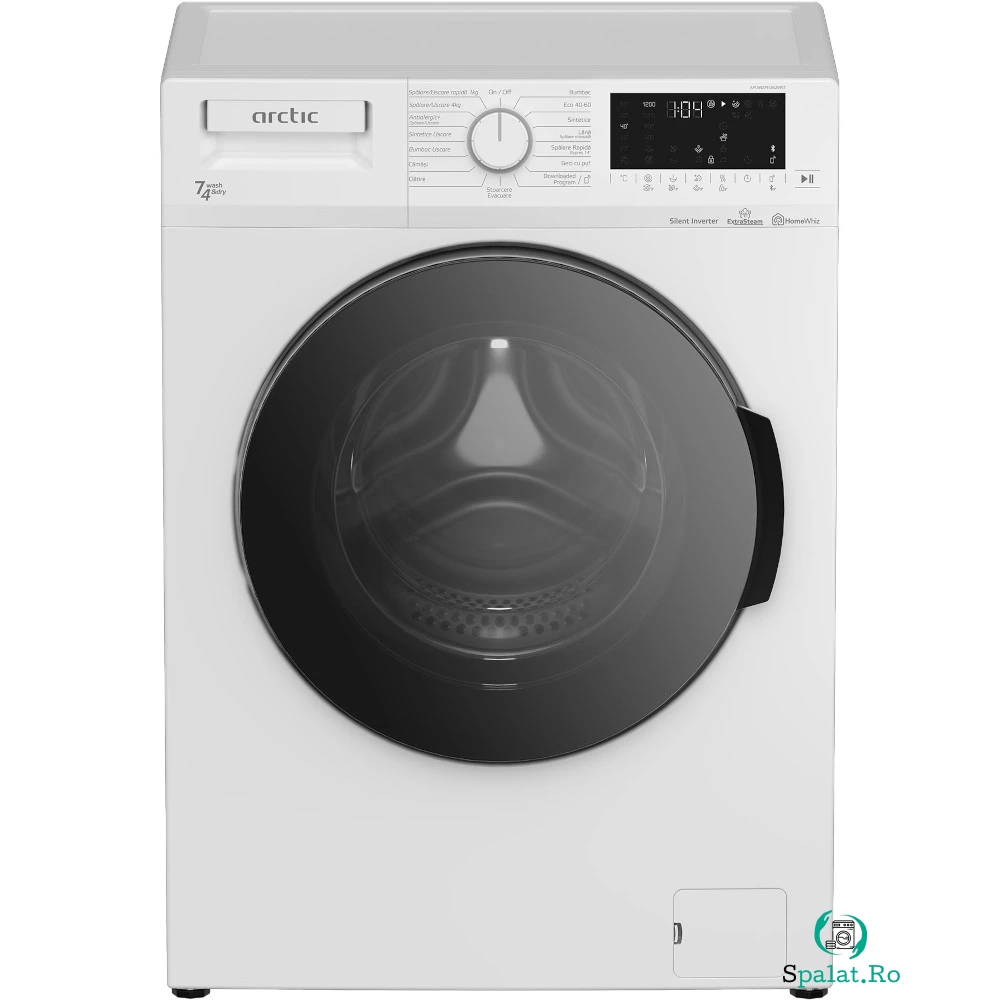 Masina de spalat rufe cu uscator Arctic APLWD741262WST, 1200 RPM, Spalare 7 kg, Uscare 4 kg, Bluetooth, Clasa D
