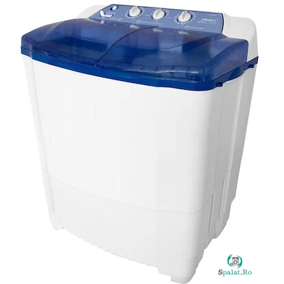 Albalux Masina de Spalat Rufe Semiautomata cu Storcator Albalux AXS 8.3, 8 Kg, Capacitate rufe la stoarcere 3 kg, Alimentare apa calda sau rece, Alb