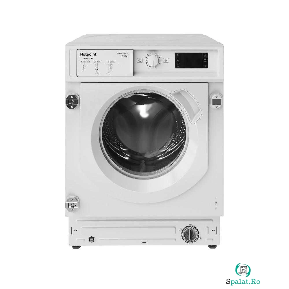 Masina de spalat rufe cu uscator incorporabila Hotpoint BI WDHG 961484 EU, 1400 RPM, 9 kg spalare, 6 kg uscare, Clasa A