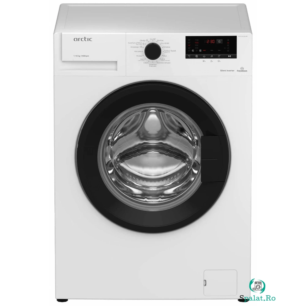 Masina de spalat rufe Arctic AB101422XLWB, 10 kg, 1400 RPM, Extra Steam, 4 senzori, Clasa B, Alb