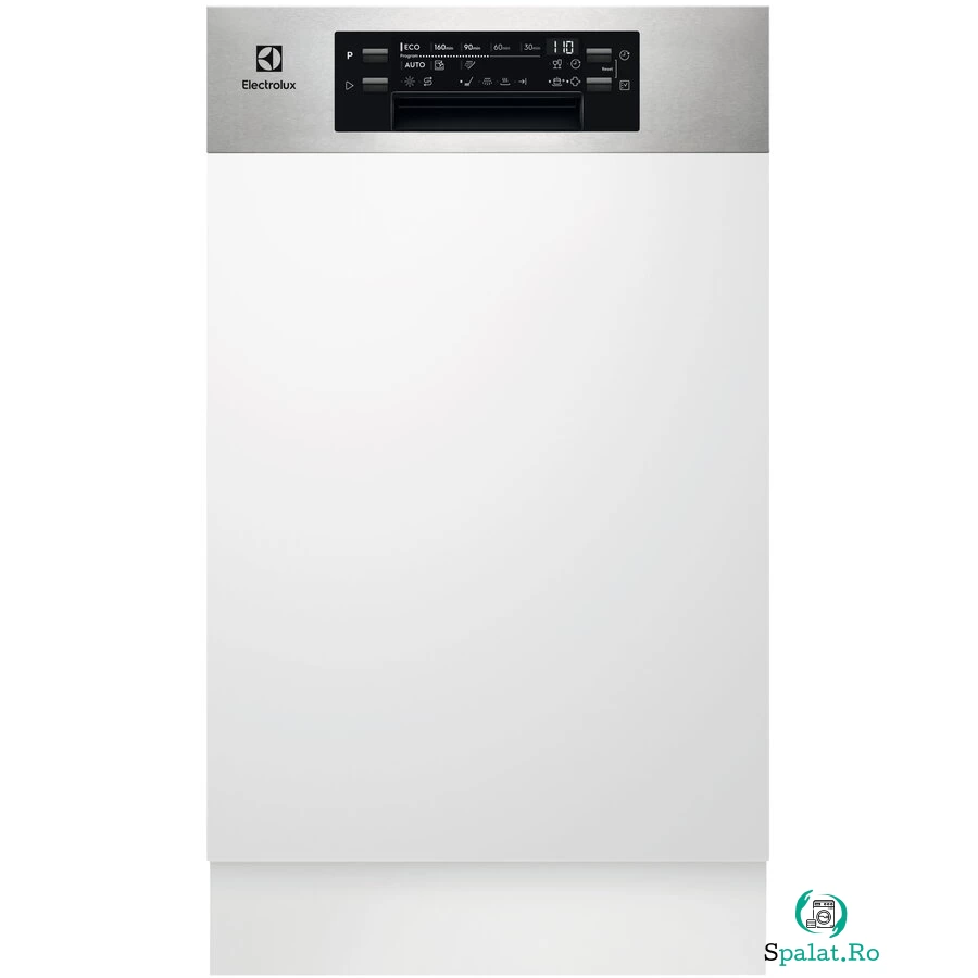Electrolux Masina de spalat vase incorporabila Electrolux EES42210IX, 9 seturi, 8 programe, Clasa E, Motor Inverter, AirDry, SatelliteClean, ExtraHygiene, 45 cm, Alb