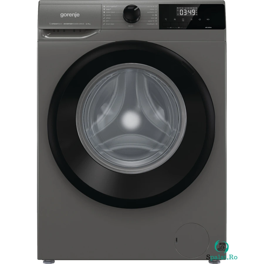 Masina de Spalat Rufe Frontala WNHEI74SAS/A Slim SteamTech Capacitate 7KG 1400RPM Clasa A Gri Antracit
