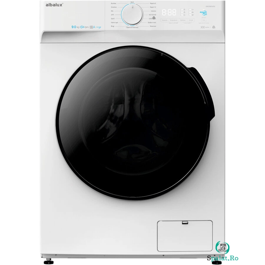 Masina de Spalat Rufe Frontala AXGIW1491 Capacitate 9KG 1400RPM 16 Programe Functie Hygiene Pro Clasa A Alb la 1,228.99 lei ron
