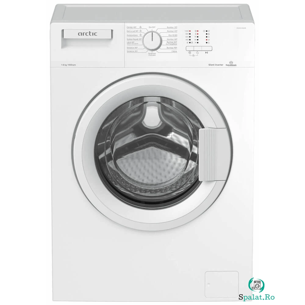 Masina de spalat rufe Arctic APL61014XLW0, 1000 RPM, 6 kg, Clasa D, Alb