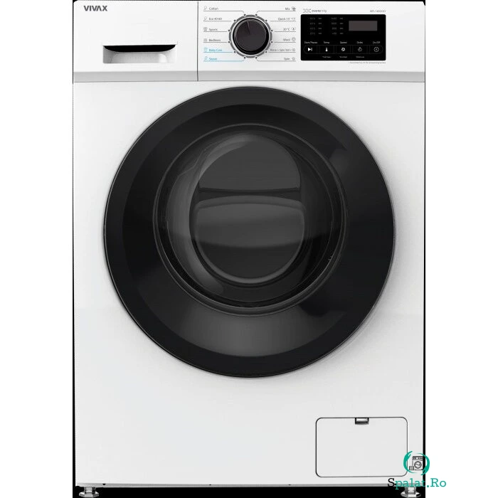 VIVAX Masina de spalat rufe VIVAX WFL-140912CI, 9kg, 1400 RPM, BLDC Motor Inverter, Clasa A, Steam Hygiene, 16 Programe, Alb
