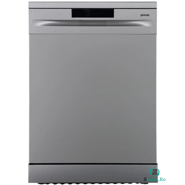Gorenje Masina de spalat vase independenta Gorenje GS620C10S, clasa energetica C, TotalDry, 14 seturi de vase, 3 cosuri, AquaStop, Inox