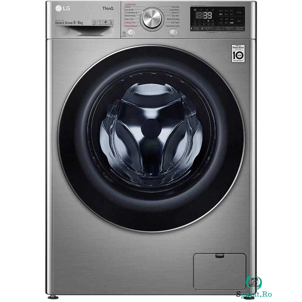 Masina de spalat rufe cu uscator LG F4DV709S2TE, 1400 RPM, 9 kg spalare, 6 kg uscare, Clasa E