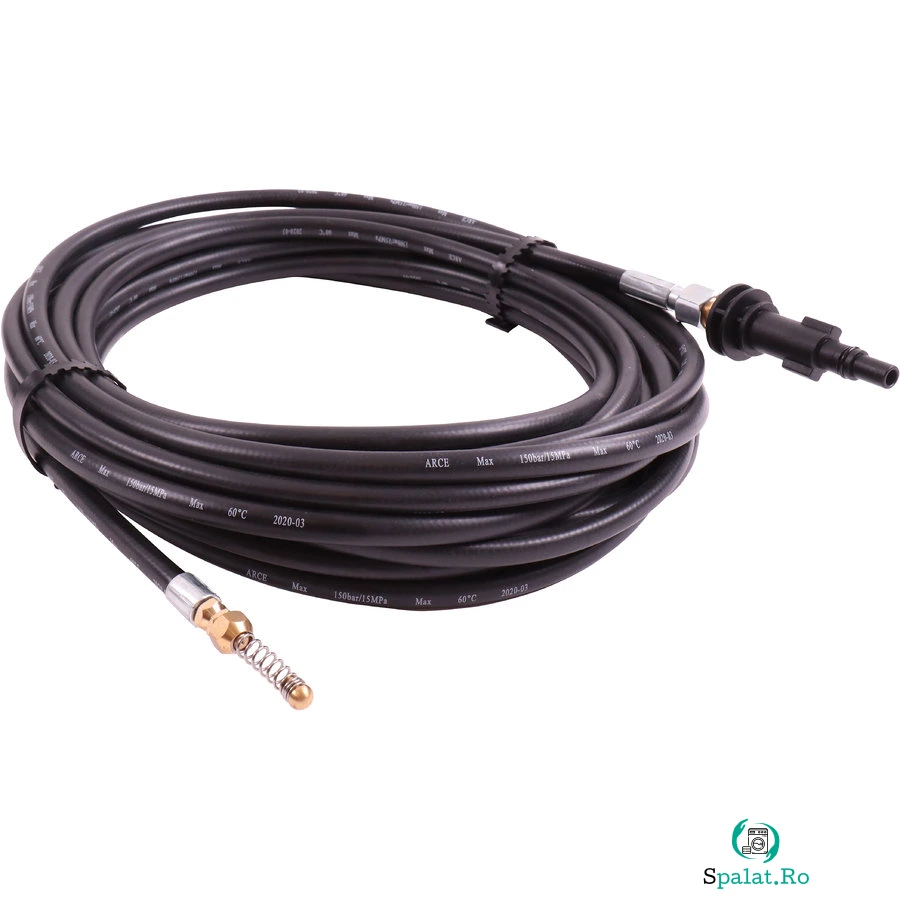 Dispozitiv de curatat tevi compatibil cu aparatele de spalat HTR 10m duza in spirala la 135.99 lei ron