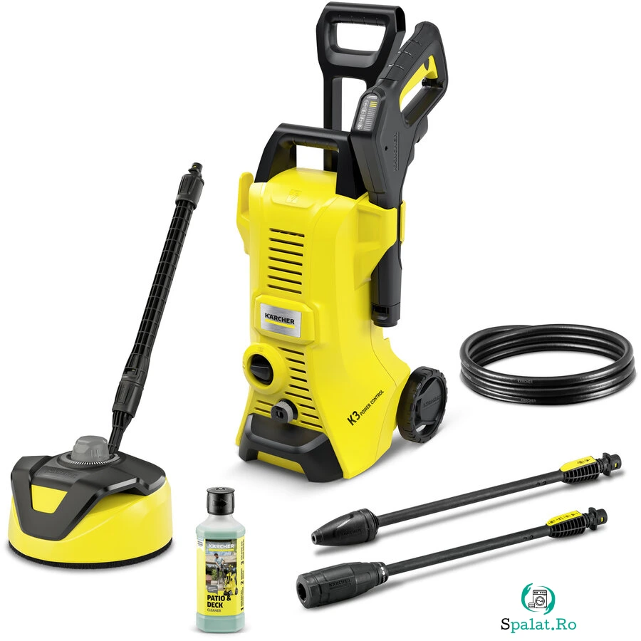 Aparat de spalat cu presiune 1.676-106.0 K3 Power Control Home T5 Maxim 120bar 1.6kW Galben la 970.99 lei ron