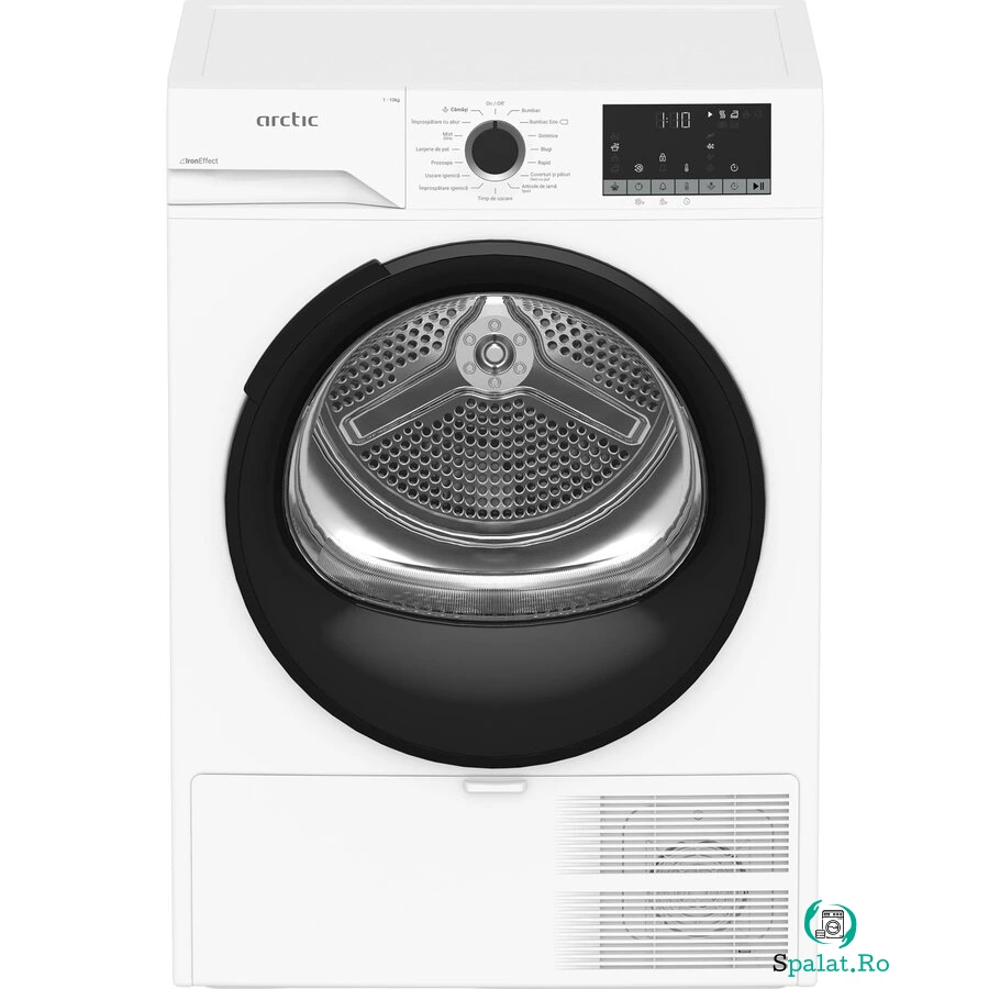 Arctic Uscator de rufe Arctic A2T20233W, Capacitate incarcare 10kg, Tip uscator: Pompa de caldura, 15 programe, Clasa energetica DAlb