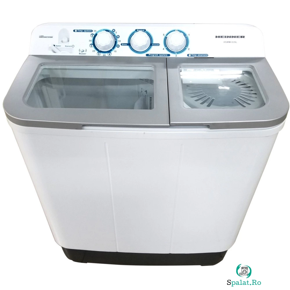 Masina de spalat rufe Heinner HSWM-63SL, 6 kg spalare, 3,6 kg stoarcere