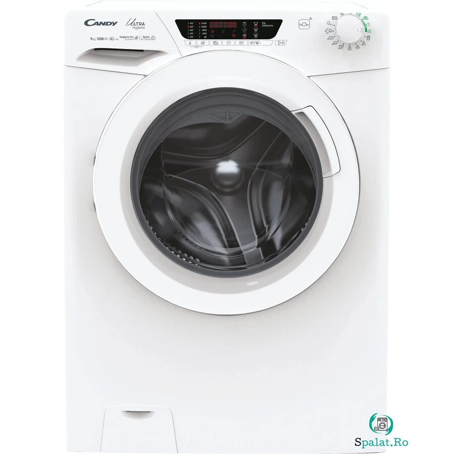Masina de Spalat Rufe Frontala Ultra Hygiene HE 1294TWM6/1-S 9 KG 1200RPM Motor Inverter Clasa A Alb la 1,421.99 lei ron