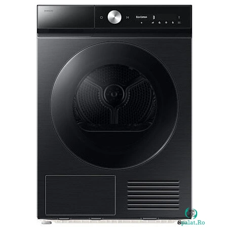 Samsung Uscator de rufe Samsung DV90DB8845GBU4, pompa de caldura, 9 kg, Clasa A, SmartThings, AI Control, Hygiene Care, AI Dry, Silent Dry, WiFi , Negru