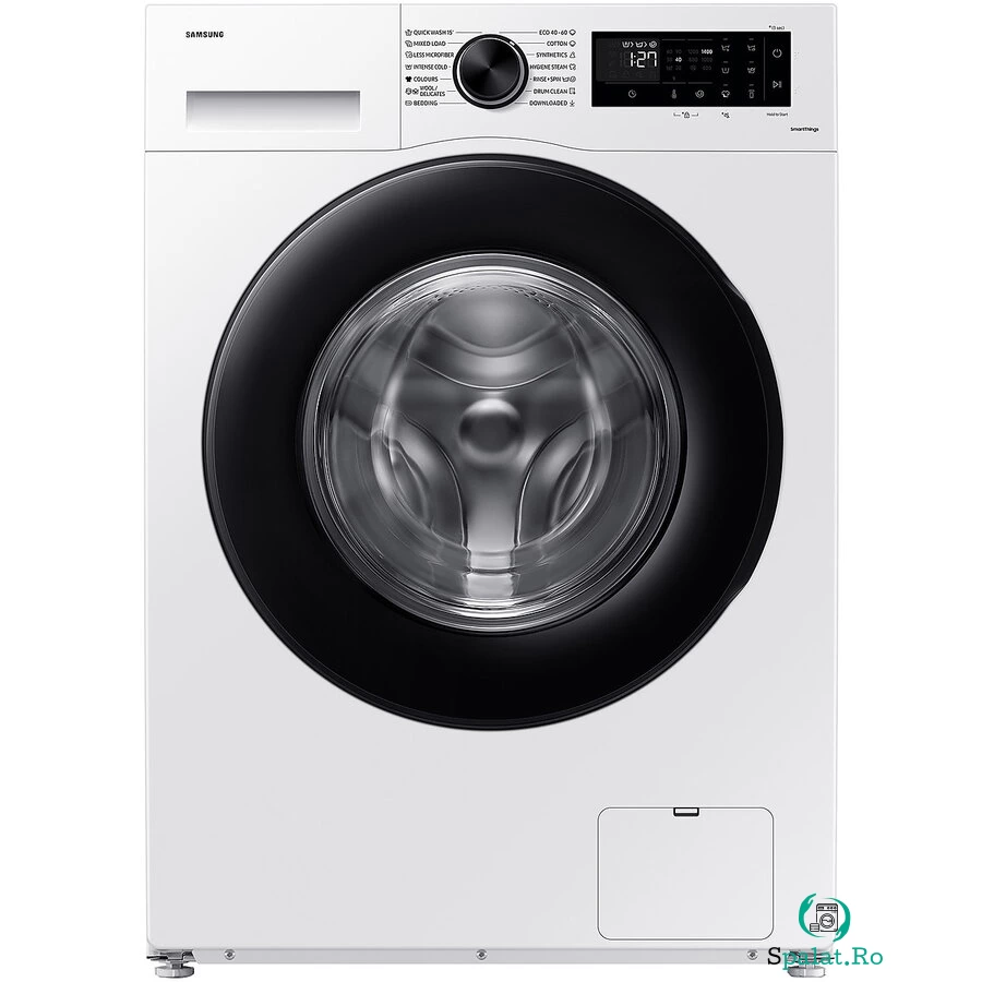 Samsung Masina de spalat rufe Samsung WW80CGC04DAELE, 8 kg, 1400 RPM, Clasa A, Motor Digital Inverter, Eco Bubble, WiFi SmartThings, AI Energy, Alb la 2,324.99 lei ron