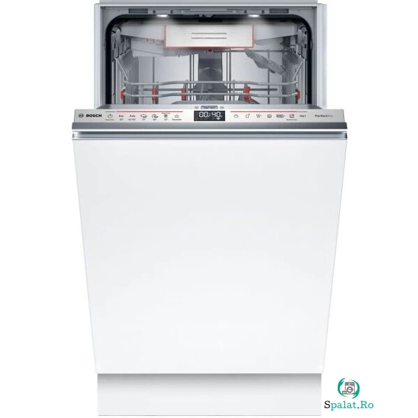 BOSCH Masina de spalat vase incorporabila Bosch SPV6YMX08E, 10 seturi, 6 programe, Clasa B, Home Connect, 45 cm, Alb