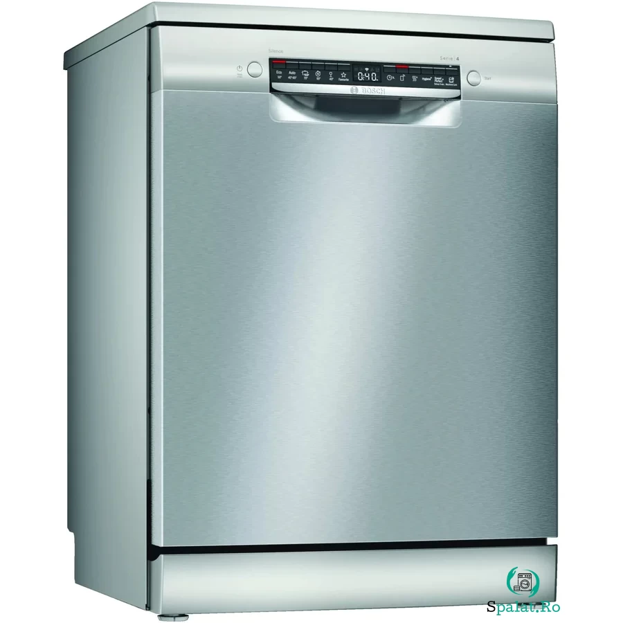 BOSCH Masina de spalat vase independenta BOSCH, 13 seturi, 6 programe, 60 cm, Clasa E, sertar pentru tacamuri, seria 4, inox la 2,914.99 lei ron