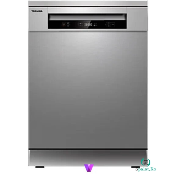 Toshiba Masina de spalat vase Toshiba DW-14F5EE(W)-PL FS, 60 cm, inox