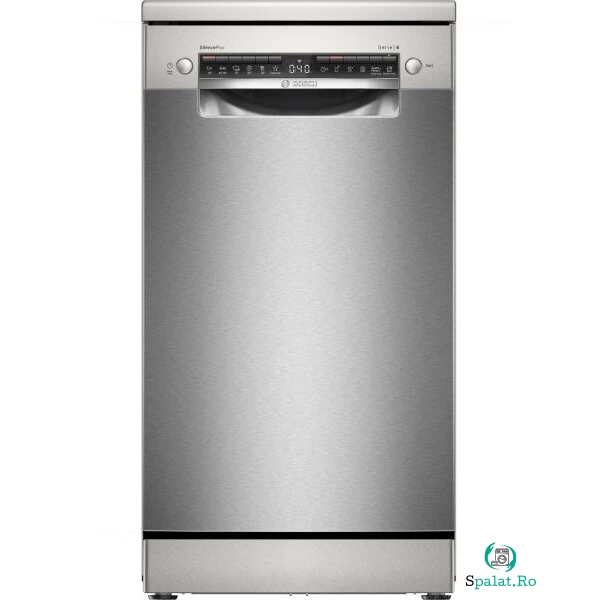BOSCH Masina de spalat vase Bosch SPS4HMI49E, 10 seturi, 6 programe, Home Connect, Silence Plus, Clasa E, 45 cm, Inox