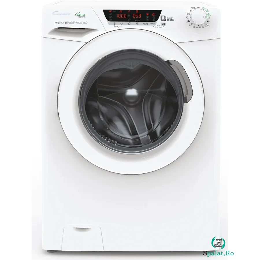 CANDY Masina de spalat rufe Candy Ultra Hygiene HES 1410TWME/1-S, 10 kg, Clasa A, 1400 RPM, Alb