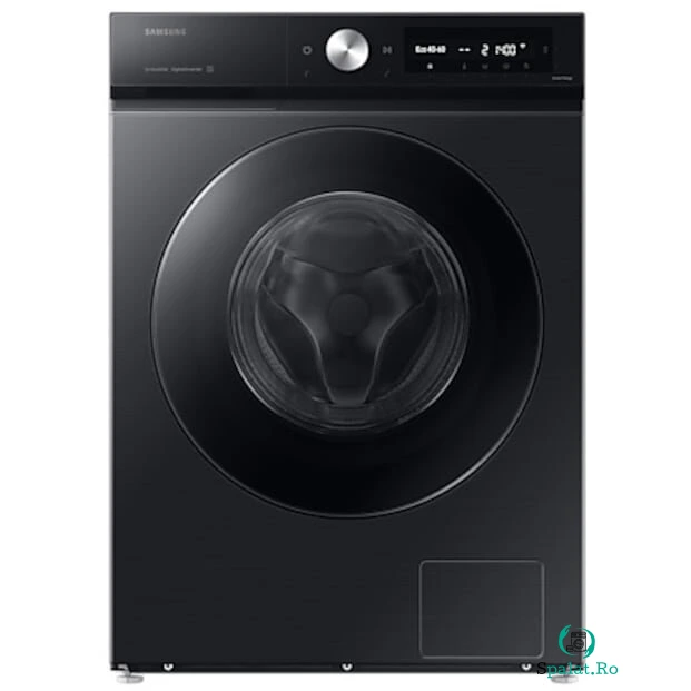 Samsung Masina de spalat rufe Samsung Bespoke AI WW90DB7U94GBU4, 9 kg, 1400 rpm, Clasa A, AI Wash Auto Dosing, AI Ecobubble, Super Speed 39 min, AI Energy, Wifi, negru