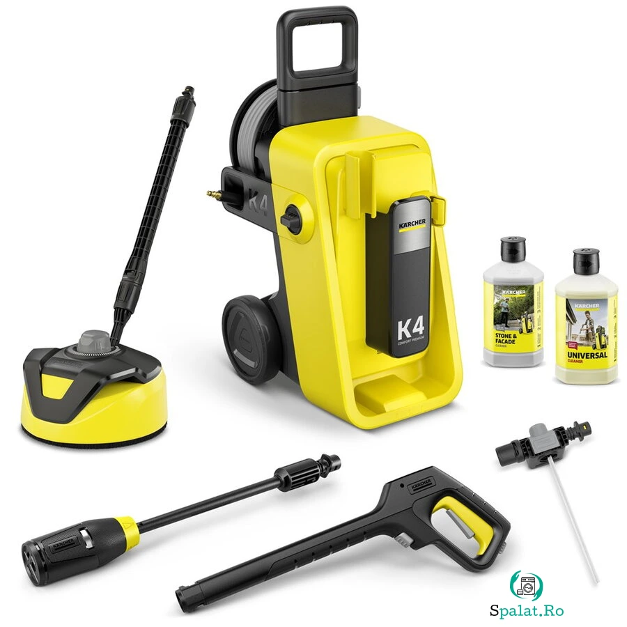 Aparat de Spalat cu Presiune K 4 Comfort Premium Home (1.324-753.0) Debit 420L/H 1800W Galben/Negru la 1,769.99 lei ron