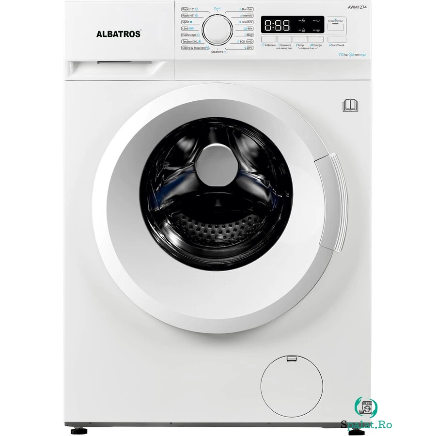 Masina Spalat Rufe AWM1274 Capacitate 7Kg 15 Programe Alb