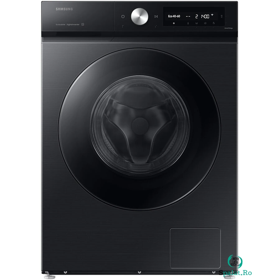 Samsung Masina de spalat rufe Samsung Bespoke AI WW90DB7U34GBU4, 9 kg, 1400 rpm, Clasa A, AI Ecobubble, Super Speed 39 min, AI Energy, Wifi, negru